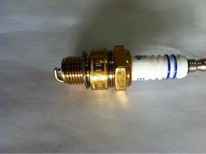spark plug  golden colour